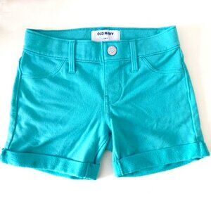 Old Navy French Terry Rolled-Cuff Midi Shorts for Girls— Size SMALL (6-7)